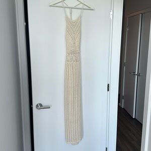 Crotchet cream dress
